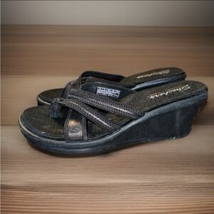Skechers Women's Rumblers Young At Heart Wedge Sandals, Womens Size 8